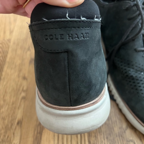 Cole Haan Black Suede Oxfords main image 4
